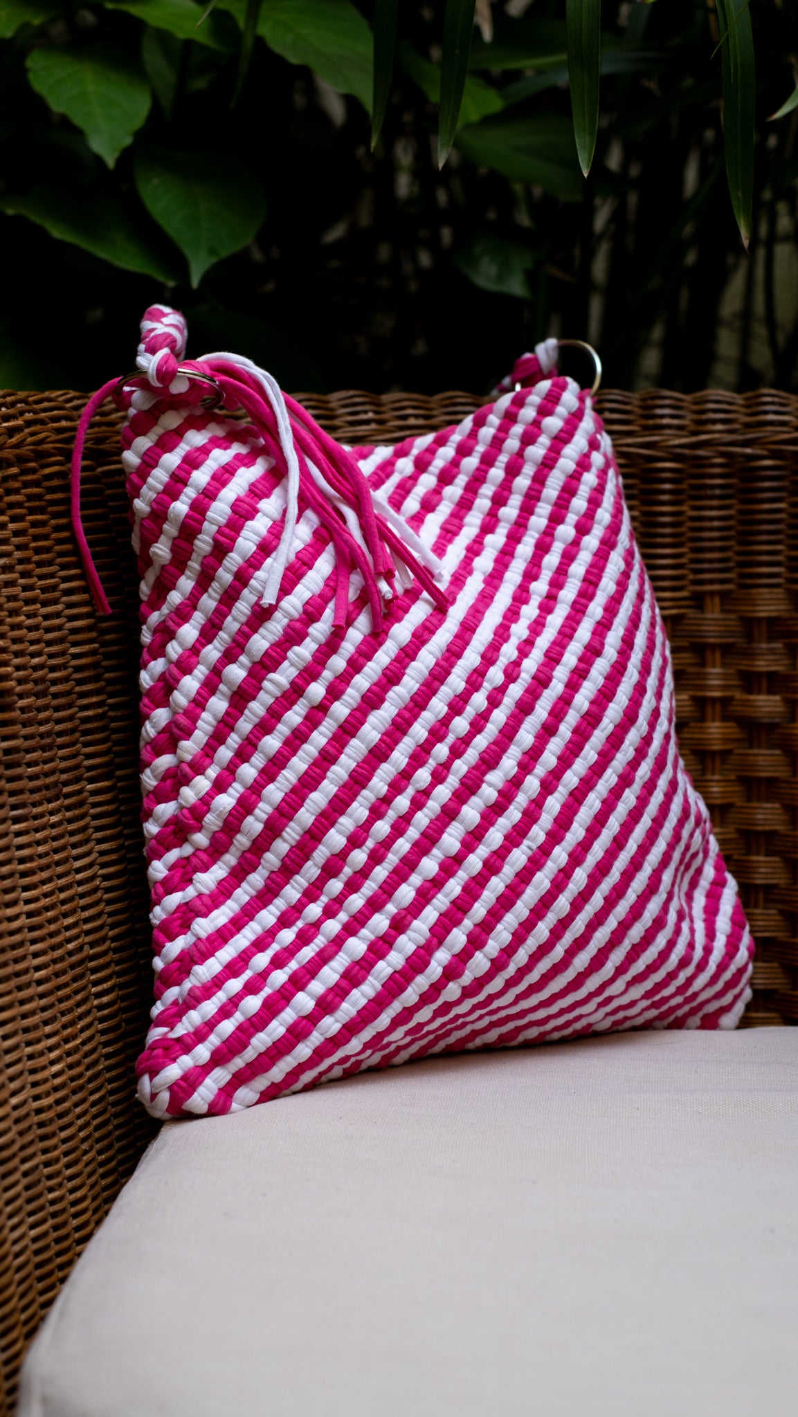 Shoulder Tote | Candy Stripe