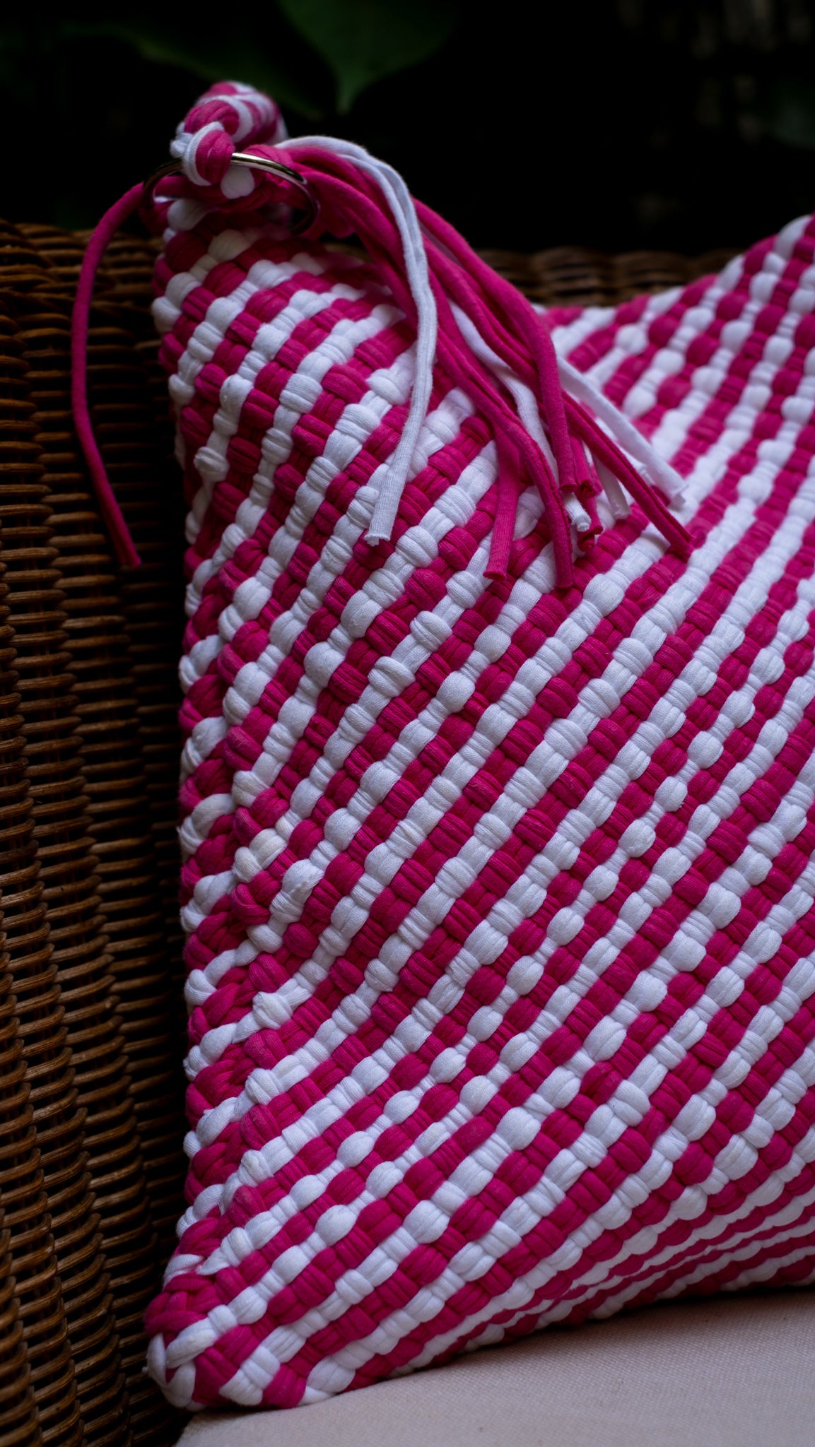 Shoulder Tote | Candy Stripe